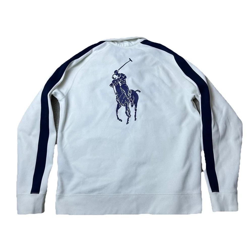 Ralph Lauren RLX Womens ‎ XL White Navy Full Zip Track Jacket US Open 2006 - Picture 2 of 14